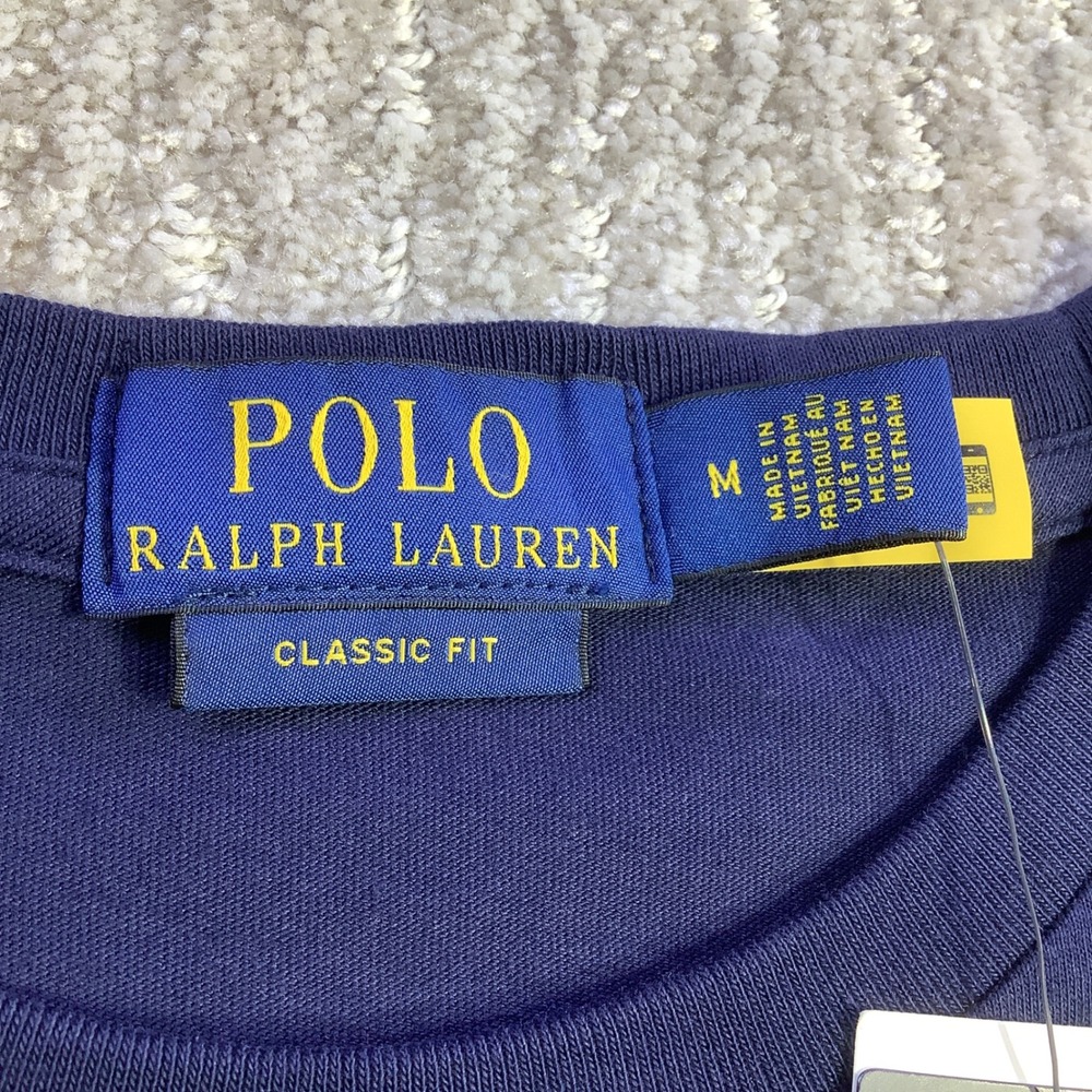 Polo Ralph Lauren Los Angeles Big Pony T-Shirt Navy Blue Classic Fit Size M NWT - Picture 6 of 13